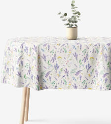 Goldea ovális dekoratív terítő valencia - levendulás kert 140 x 200 cm