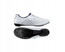 Shimano SH-RC302 országúti kerékpáros cipő, klipszes pedálhoz méret 45, fehér (ESHRC302MGW01S45000)