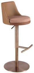 AC Atelier Scaun de bar pivotant cu inaltime reglabila Stool maro (AC 4229)
