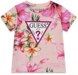 GUESS Розова тениска за мини момиче с цветя Guess