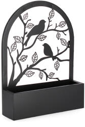 Bizzotto Suport ghivece flori metal negru Rosalinda 30.5x8.5x41 cm (0723951ADECO)