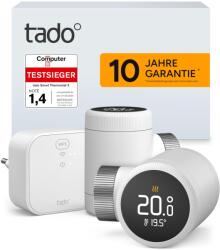 tado° Termostat inteligent tado X - Kit de pornire cu Bridge X, control prin aplicatie si asistenti vocali, economisire energie (VX-2SRT02-IB02-AZ-ML-00)