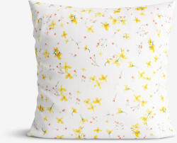 Goldea față de pernă decorativă valencia - flori de narcise 50 x 50 cm