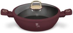Berlinger Haus Cratita cu capac 28 cm 3.8 L Leonardo Collection Berlinger Haus BH 8038, visiniu mat, antiaderenta, compatibila inductie
