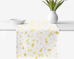 Goldea napron de masă decorativ valencia - flori de narcise 20x120 cm Fata de masa