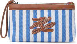 KARL LAGERFELD Geantă mică K/Autograph Stripe Pouch B2W46083 349 silver lake blue