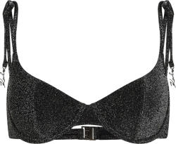 KARL LAGERFELD Bikini Top Signature Lurex Underwire B2W46001 919 black lurex (B2W46001 919 black lurex) Costum de baie dama