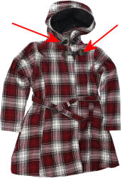 Poizen industries дамско палто Poizen Industries - VAIL - RED/WHITE CHECK - ПОВРЕДЕНО - MY1385