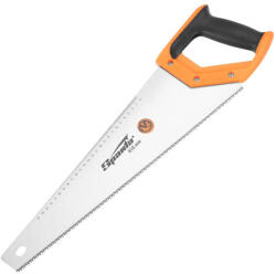 Sparta 450mm rókafark fűrész, kézi fafűrész 7-8Tpi, 2D edzett fogazat, vonalzóval, gumírozott markolat (235025)