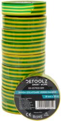 Detoolz Set 10 benzi izolatoare Detoolz 19 mm x 20 m verde/galben, G01 (DZ-CC7022-G01)