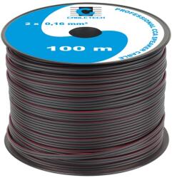  Cablu difuzor CCA 2x0, 16 mm negru, rola 100 m pentru audio (KAB0350)