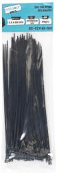 Detoolz Set 100 bride din plastic Detoolz 2.5x200 mm, negre, cu protectie UV (DZ-CC7105-G01)