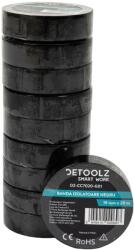 Detoolz Set 10 benzi izolatoare Detoolz 19 mm x 20 m, negre (G01) (DZ-CC7020-G01)