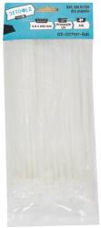 Detoolz Set 100 bride plastic Detoolz 4.8x200 mm, albe, cu protectie UV (DZ-CC7107-G01)