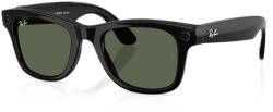 Ray-Ban Ochelari Smart Ray-Ban META Wayfarer Gen 2 RW4012 601/71, marime M (50-22), Wi-Fi 6, Bluetooth, Aparat foto cu filmare, Asistent vocal, 32GB Flash, Lentile G-15 Verzi, Negru lucios (RW4012 601/71 50-2