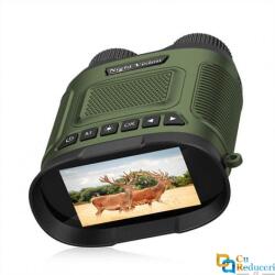 BLIROWIN Binoclu Digital Profesional cu Night Vision, pentru vanatoare, 2.5K @30 fps, zoom digital 8X, zoom optic 10x, ecran LCD 3 inch, acumulator 2600 mAh, verde (BCD60276027) Binoclu