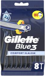 Gillette Blue 3 Мъжка самобръсначка Comfort Slalom, 8 броя