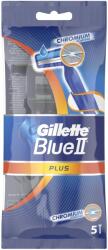 Gillette Blue II Мъжка самобръсначка Plus Ultra Grip, 5 броя