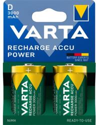 VARTA 56720101412 Power góliát D 3000mAh akkumulátor 2db/csomag (műanyagmentes csomagolás) (56720101412) - officedepot