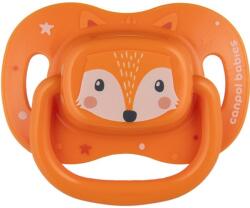 Canpol Силиконова симетрична залъгалка Canpol - Cute Animals, 6-18 м, оранжева (34/925_ora) - ozone