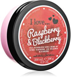 I Love Strawberries & Cream unt pentru corp Raspberry & Blackberry 200 ml