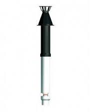  Kit VERTICAL cu palarie pentru evacuare gaze arse centrala condensatie Ariston Dn80/125 L=1m (3318080) - hit