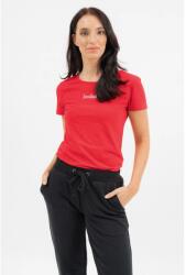 BUDMIL Karcsúsított nyomott mintás póló Női S piros (5996408912098)