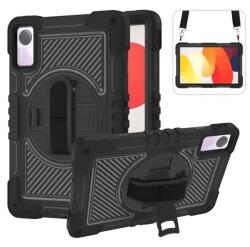 Gigapack Defender műanyag telefonvédő ütésállóság 360° kézpánt Xiaomi Redmi Pad SE 11 fekete GP-152732 (GP-152732)