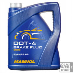 MANNOL 3002 DOT-4 Brake Fluid fékfolyadék 5L