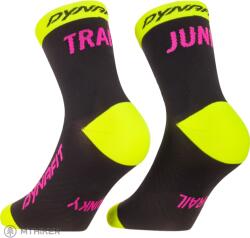 Dynafit TRAIL MID SK zoknik, black out/ultra yellow (EU 35-38)