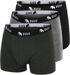 Zulu Merino 160 4in 3-pack férfi boxer M / multicolor