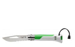 Opinel VRI N°08 Inox Outdoor zsebkés fehér/zöld