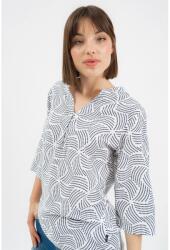 BUDMIL 3/4-es ujjú blúz Női L fehér-s. kék (5996408903492)