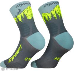 Dynafit TRAVERSE MID SK zoknik, cinder/ultra yellow (EU 35-38)