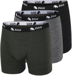 Zulu Merino 160 6in 3-pack férfi boxer M / különbözőváltozatok