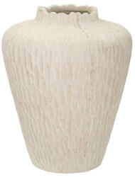 Váza faragott mintával krémszín ø 32x40 cm