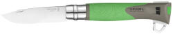 Opinel VRI N°12 Inox Explore kullancseltávolítóval kés zöld