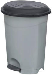 PLANET Pedálos szemetes kivehető vödörrel Fekete-szürke 50L (UP130P)
