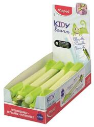 Maped Írástanuló rollertoll, 0, 7 mm, radírozható, MAPED „KIDY Learn MAGIC, kaméleon, zöld, 12 db (IMA229701)