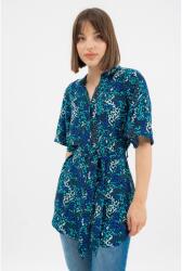 BUDMIL Rövid ujjú blúz övvel Női XXL s. kék-kék (5996408914160)