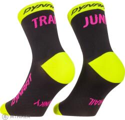 Dynafit TRAIL MID SK zoknik, black out/ultra yellow (EU 43-46)