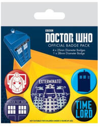  Doctor Who - Exterminate kitűző szett (5 db)