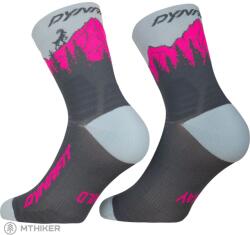 Dynafit TRAVERSE MID SK zoknik, cinder/pink glo (EU 43-46)