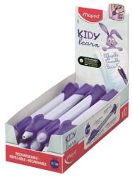 Maped Írástanuló rollertoll, 0, 7 mm, radírozható, MAPED „KIDY Learn MAGIC, nyuszi, lila, 12 db (IMA229601)