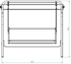Patio Luna hintaágy színes virágos (5904134070937)