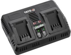 TOYA akkumulátortöltő szerszámgépekhez dupla, 18 V, 2, 4 A (YT-828499)