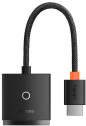Baseus Lite Series HDMI-VGA Adapter Fekete (WKQX010101) (WKQX010101)