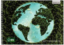 PAPERLAND Caiet geografie A4 cu spira Paperland, 36 file, 80g/mp, orizontal (landscape), coperta carton (PP-24000168)