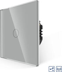 Luxion Intrerupator Simplu Cap Scara / Cruce RF433 cu Touch din Sticla LUXION (LX-MT-D102G-GY)