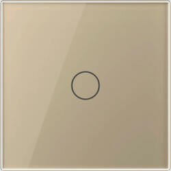 LIVOLO Intrerupator Simplu Cap Scara, Dimmer cu Touch LIVOLO - Serie Noua, Auriu, VL-FC1SD1-2G-2A (vl-fc1sd1-2g-2a) - cel